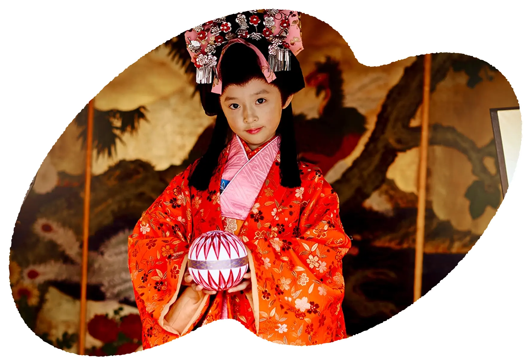 時代劇衣装の子ども